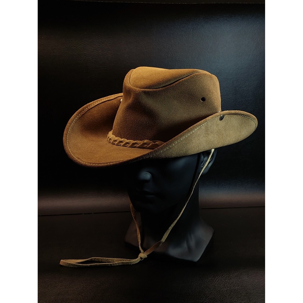 The Mad Hatters Factory Cowboy Hat Genuine Cowhide Leather Made In Australia